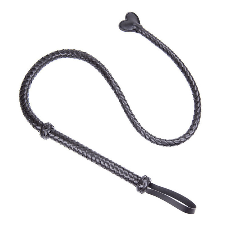 Whips Crops 130cm Leather Horse Whip Bull Whip Color Choice black or Red 230921