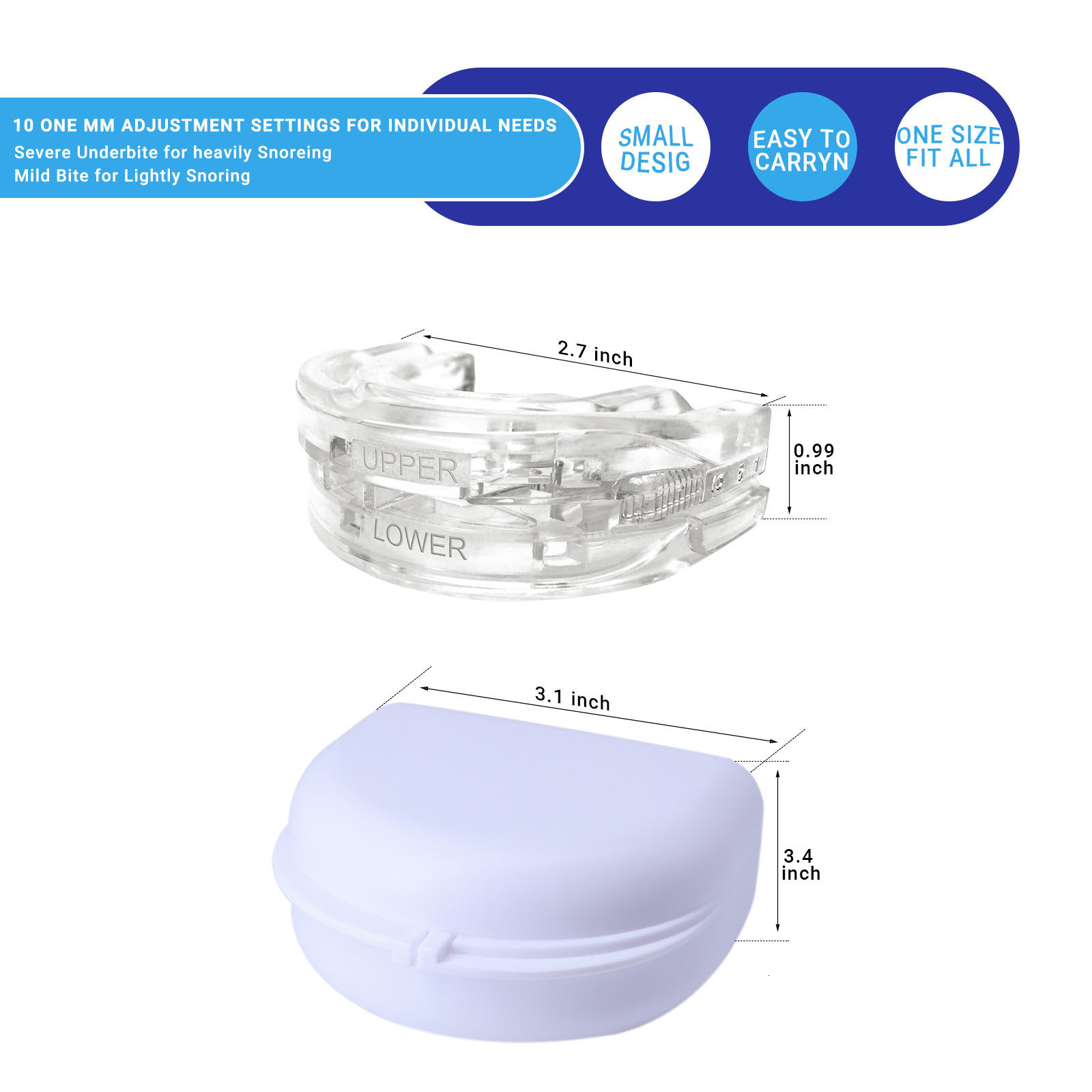 Sleep Masks Snoring Stopper Anti Bruxism Mouth Guard Teeth Apnea Prevention Mechanis y230920