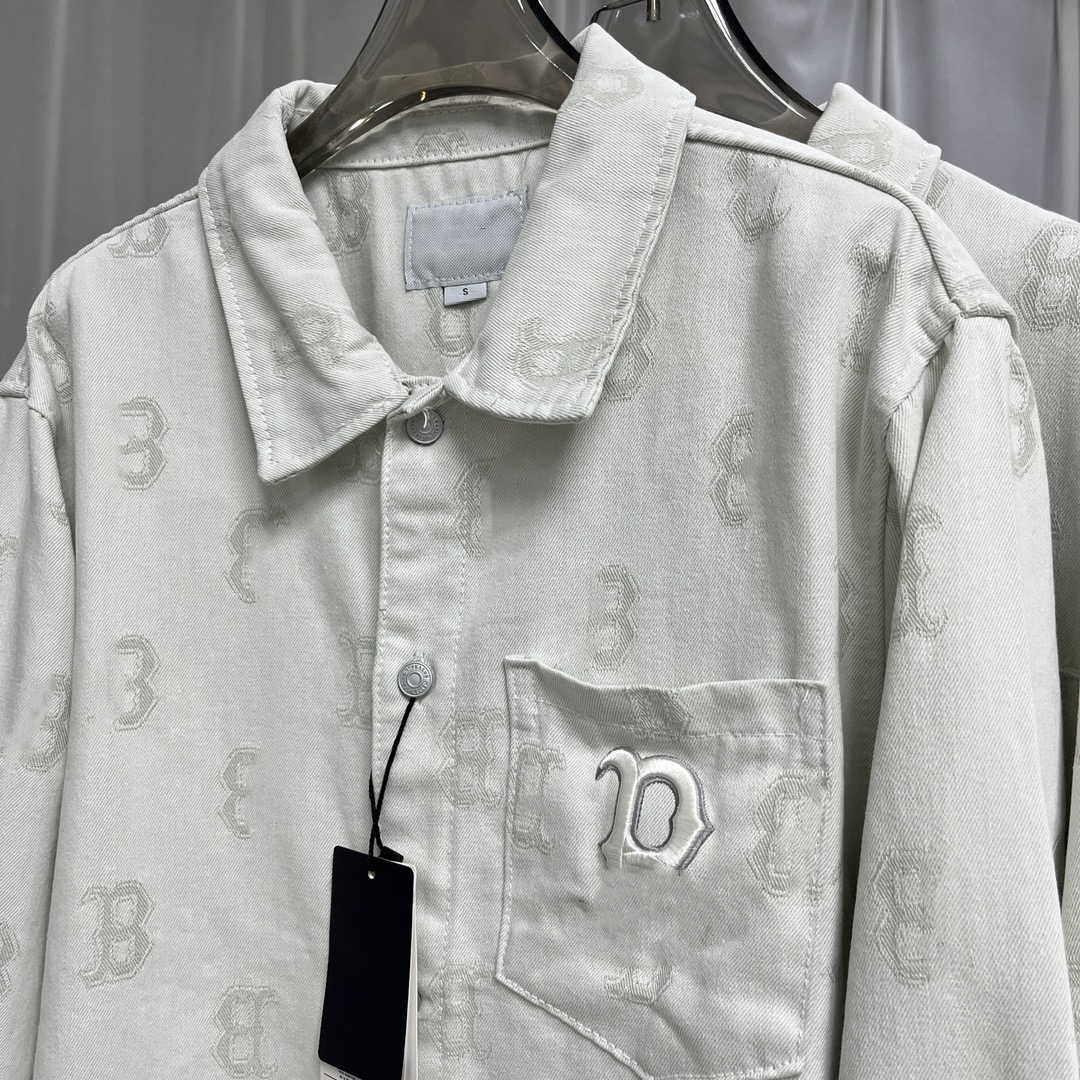 New Women's Embroidered Letter Denim Jacket Spring and Autumn 2023 Casual Shirt Style Denim Jackets Women Korean Outerwear Tops