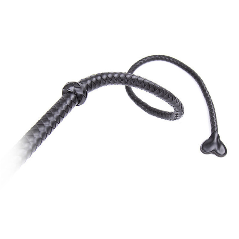 Whips Crops 130cm Leather Horse Whip Bull Whip Color Choice black or Red 230921