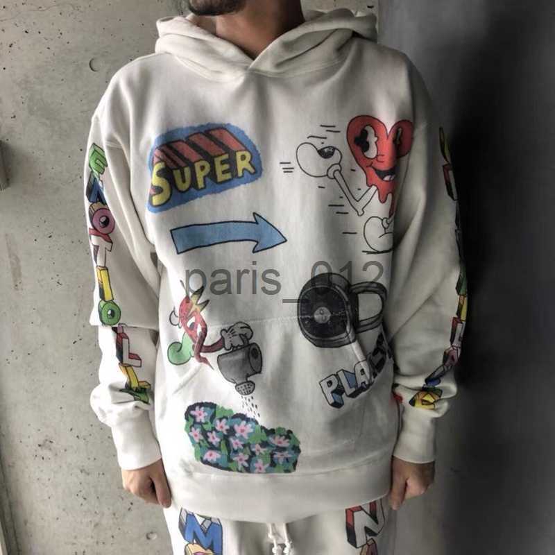 Womens Hoodies Sweatshirts cactus jack travis thick terry hoodies graffiti print hoodie man women sweatshirts oversize hooded plus size sweatshir