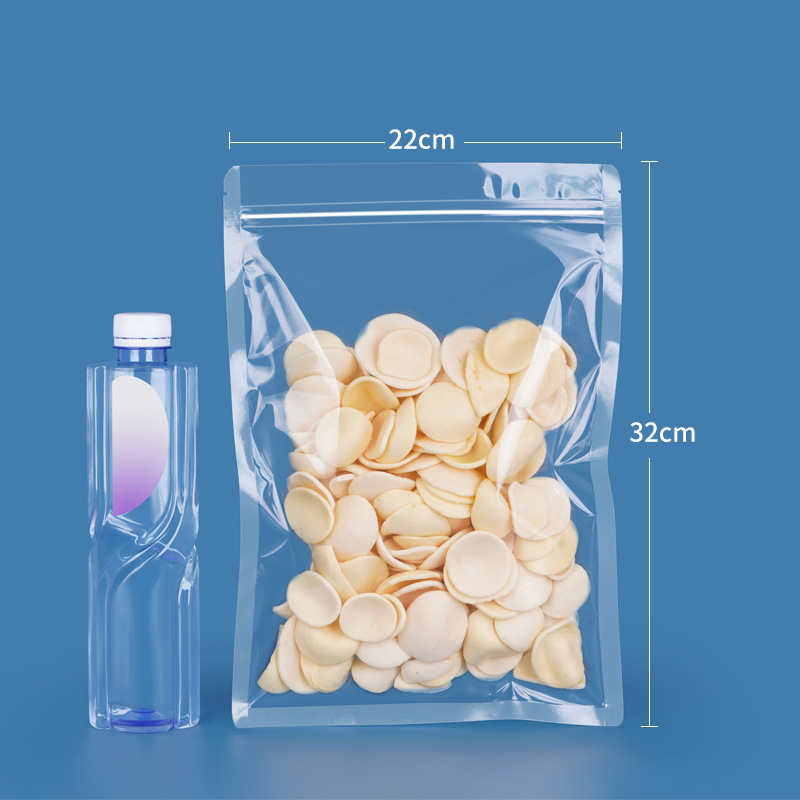 Flat Transparent Mylar Packaging Bags Sealing Clear Pouch For Food Cookies Chocolate Sugar Snack Coffee Bean Tea Dried Fruit Nuts Kernels Peanut Seeds