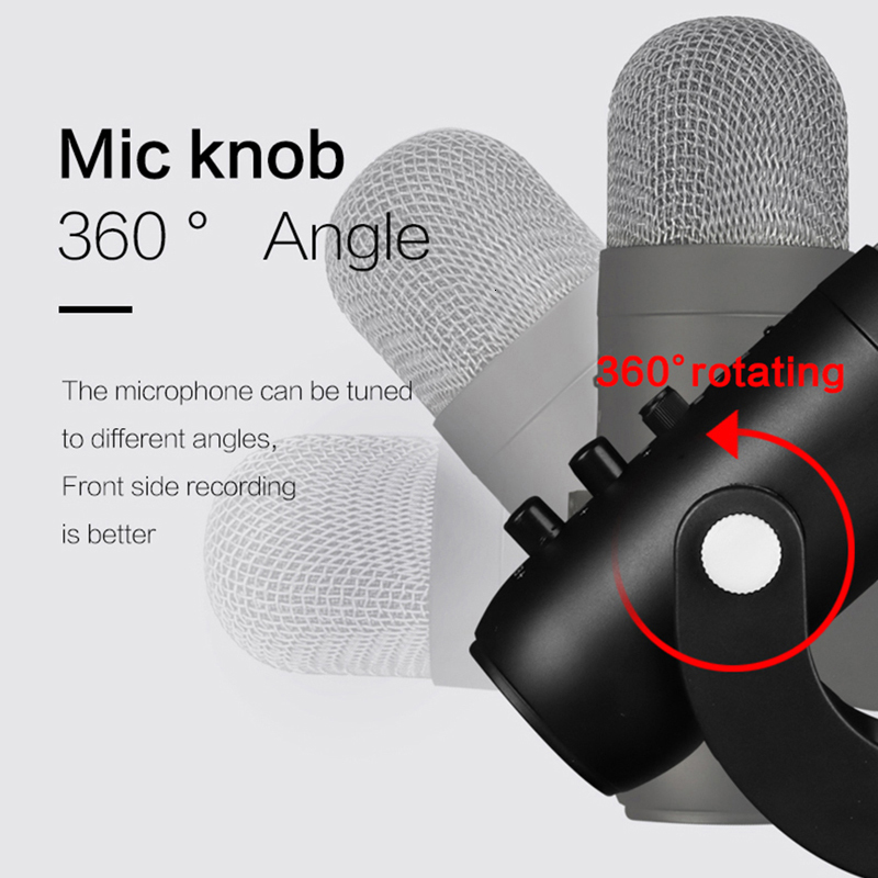 Microphones Professional USB Microphone Streaming Podcast Studio Cardioid Condenser PC Computer Mic Stand For Streaming Video Gaming Singing 230920