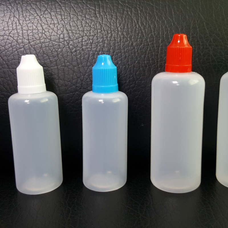 wholesale 60ml 100ml 120ml Plastic Packaging Oils Bottle PE Empty Dropper Bottles Translucent Needle Childproof Caps For Essence Juice Liquid Eye Drop
