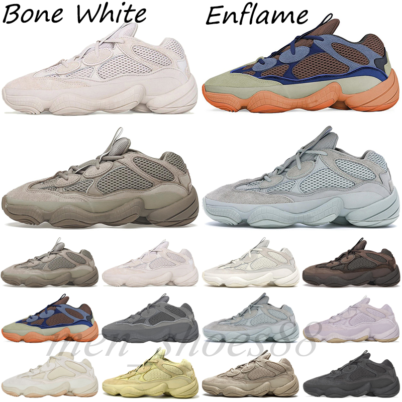Designer Outdoor 500 Running Shoes Bone White Mens Women Supermoon Yellow Taupe Light Granite 500s Runner Sneakers Size 36-46