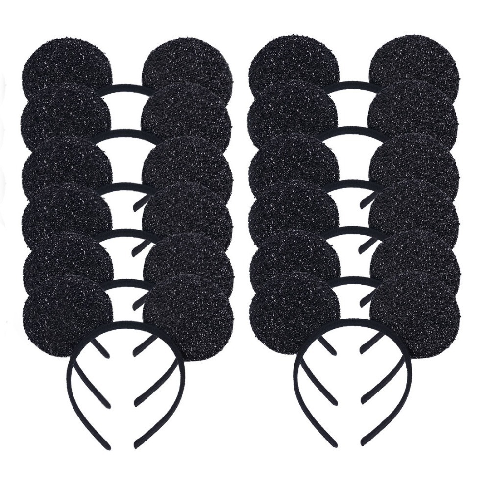 Halloween Toys 12pcs Mouse Ears Headbands Rose Sequin Bow Hallowee Birthday Bachelor Party Favors Kids Girls Boys Mom Hair Accessories 230920