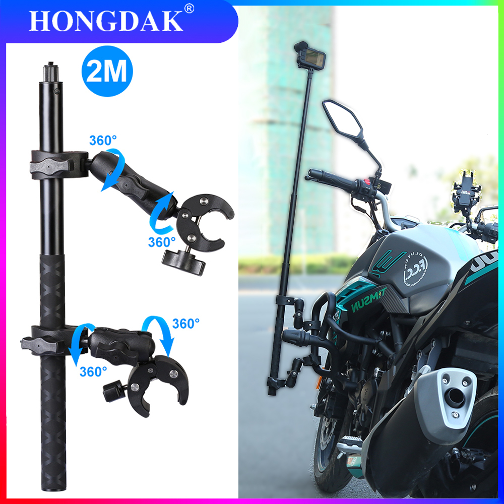 Other Camera Products Insta360 One X2 X3 Motorcycle Bicycle Panoramic Selfie Stick Monopod Mount Handlebar Bracket For GoPro Max Hero 11 10 Acces