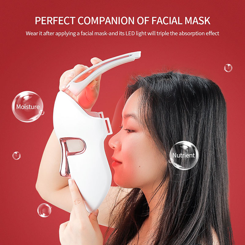 Wireless LED Mask Red Light Therapy Face Facial Mask Device 7 Colors Mask for Beauty PDT Phototherapy Anti Aging Acne Treatment Skin Rejuvenation Face
