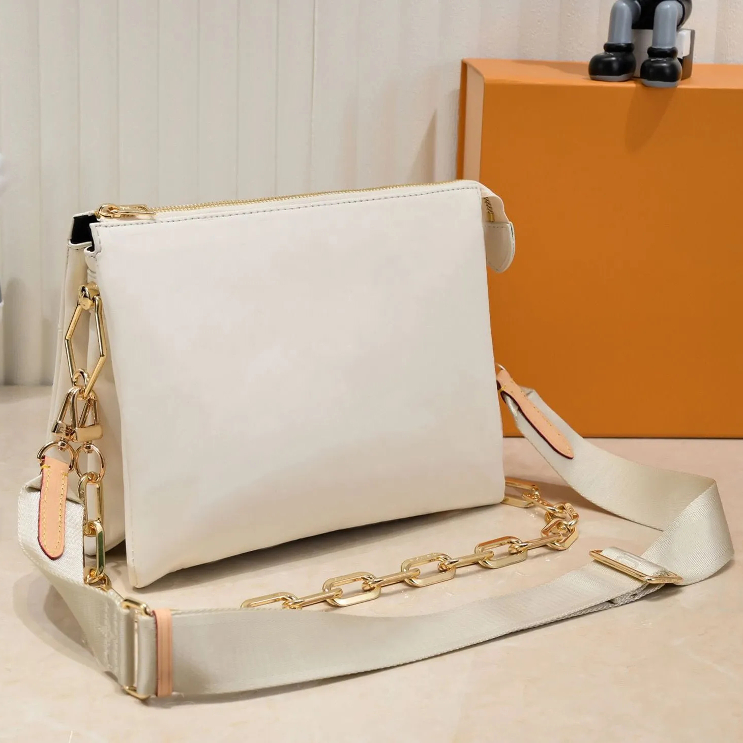 luxurys handbags crossbody designer bag purses woman handbag leather chain bag PM MM embossed flower letter crossbody ladies makeup underarm pouch bags