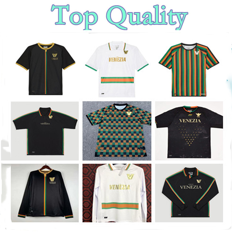 22 23 24 Venezia soccer Jerseys FC home ARAMU FORTE PERETZ HEYMANS TESSMANN CRNIGOI 2023 2024 Black jersey football DI MARIANO CECCARONI Fiordilino Johnsen shirt
