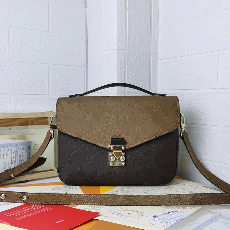 Women's Hand Bags & Cases Flower Printing Women's Shoulder Bag Crossbody Messenger Bag 2colors M44876 25*19*9cm and 21x13cm