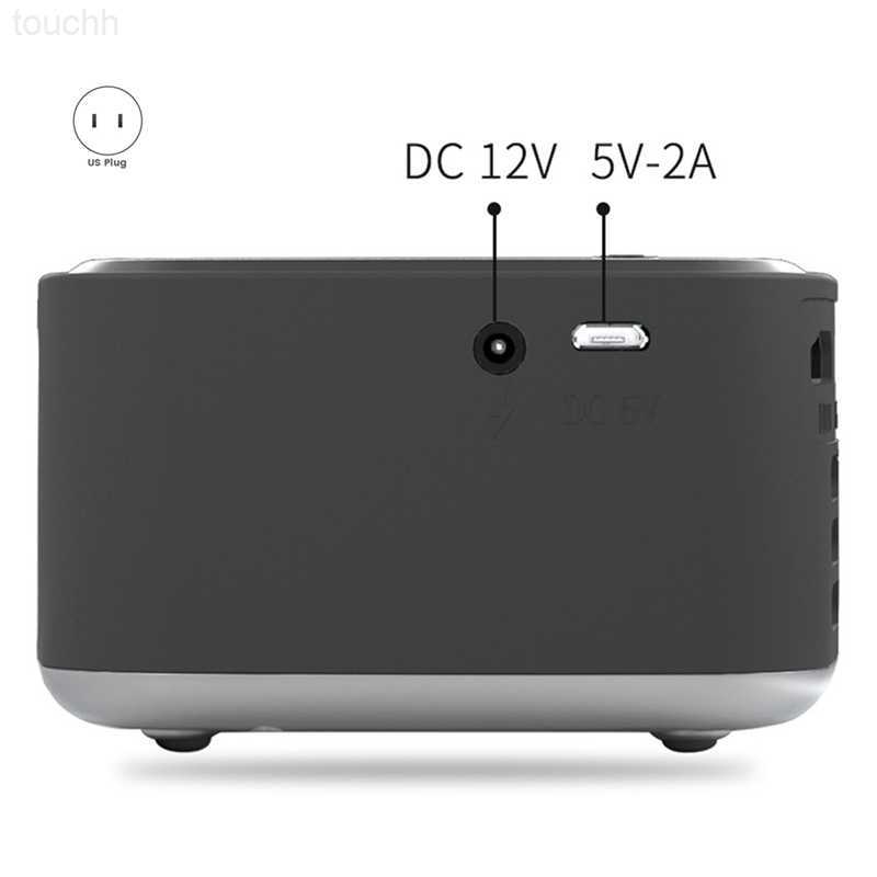 Projectors 1080P Video Beamer Multimedia Home Theater Movie Projector Fit For Home Cinema Outdoor Beamer USB US Plug L230923