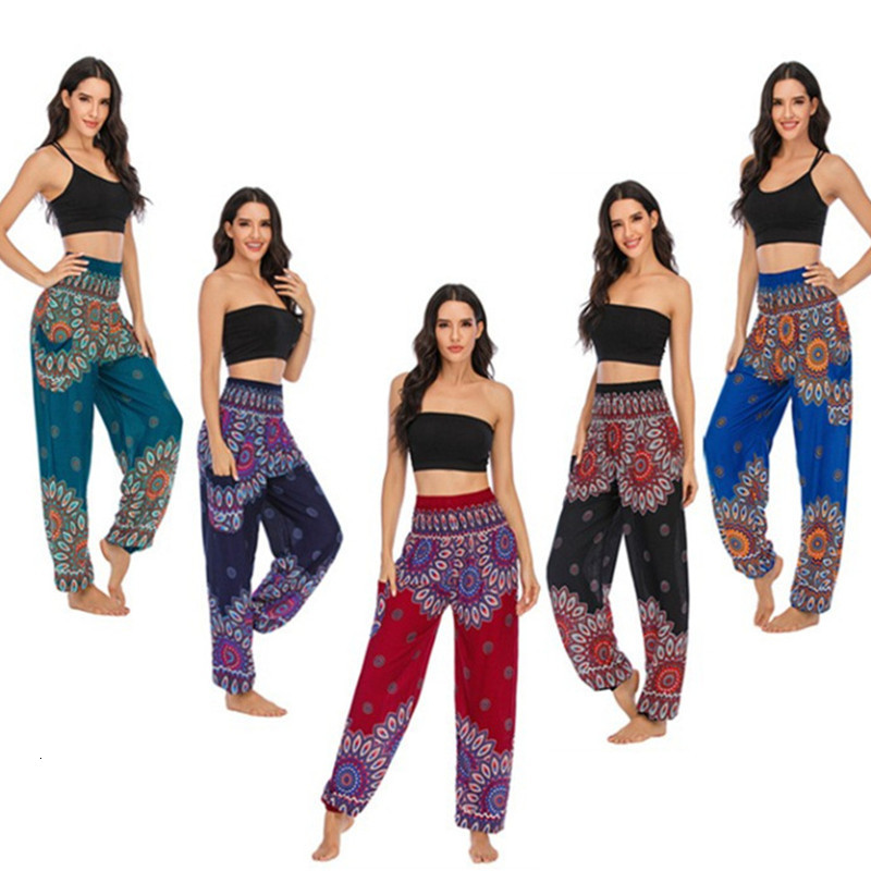 Women's Pants Capris Summer Casual Pants Women Trousers Pantalones Mujer Loose Sweatpants Ladies Bottom Boho Joggers High Waist Pants Woman Cloth