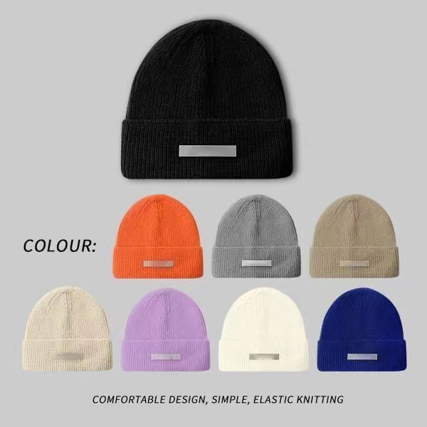 Fashion designer hat ES wool knitted Beanie Womens street beanies Mens Skull Caps Knitting Process Rubber Label Elasticity hats