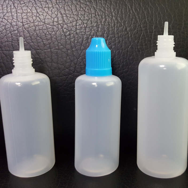 wholesale 60ml 100ml 120ml Plastic Packaging Oils Bottle PE Empty Dropper Bottles Translucent Needle Childproof Caps For Essence Juice Liquid Eye Drop