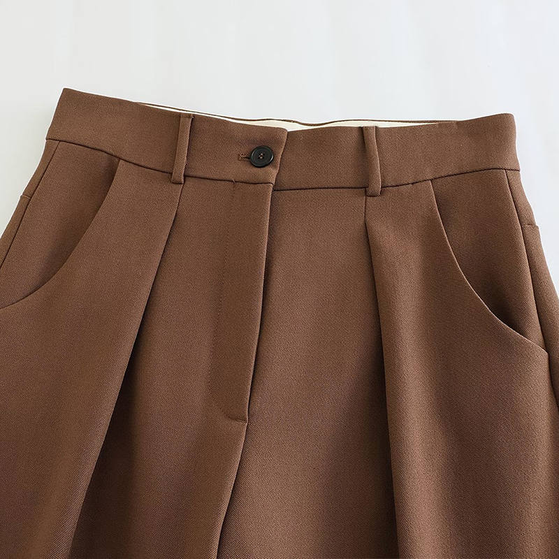 Womens Two Piece Pants Women Double Breasted Blazer Set Fashion Ladies Coffee Jacket High Waist Female Straight Pant Casual Chic Suit for 230921