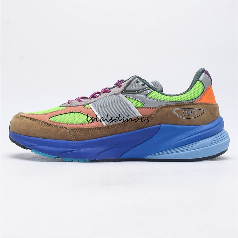 Running Shoes Action Bronson 990v6 Lapis Lazuli Baklava Men Women Sports Low Sneakers 36-45