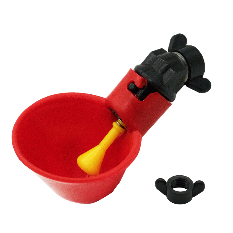 Other Pet Supplies 24pcs Automatic Chicken Waterer Cups Plastic Backyards Water Feeder Poultry Drinking Bowls Float Style Feed 230920