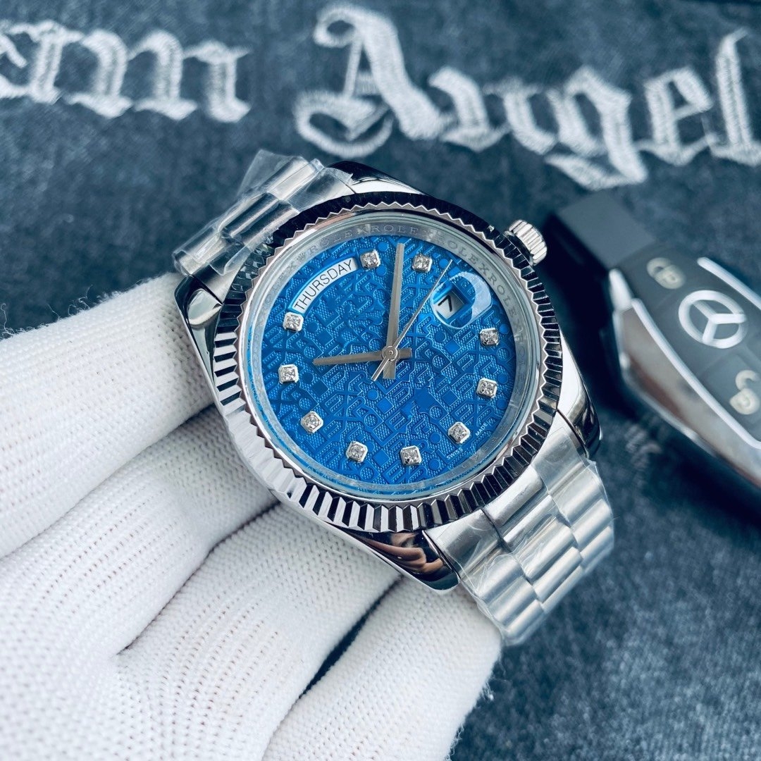 2023 mens DAY DATE watches women Automatic Mechanical watch sapphire Full stainless steel luminous lovers montre perpetual wristwatch oyster