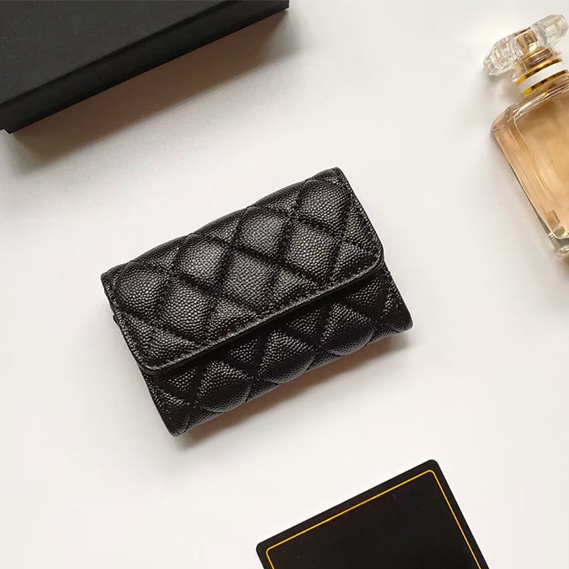 Fashion Designer Card Holder for Women Portable Coin Purses Wallets with Hangings with Box