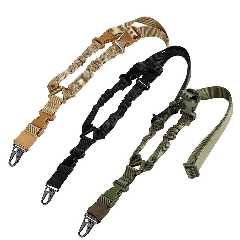Shot Belt Hunting Accessories Tactical Gear Tactical Single Point Sling Shoulder Strap Rifle Rope Belt with Metal Buckle