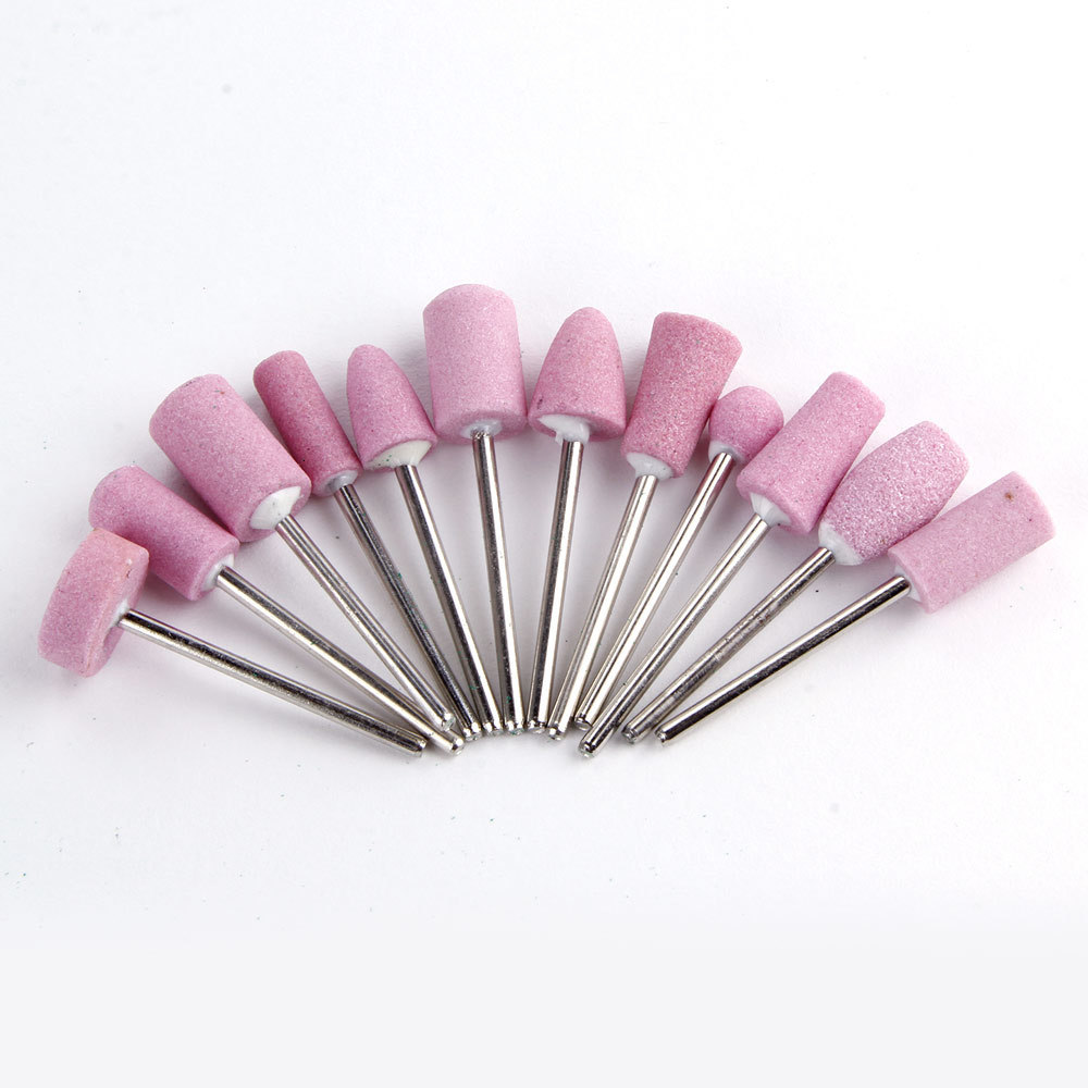 Nail Manicure Set 12pcs Milling Nail Drill Bits Set for Electric Apparatus Manicure Machine Nail Files Nail Quartz Grinding Cutters for Manicure 23092