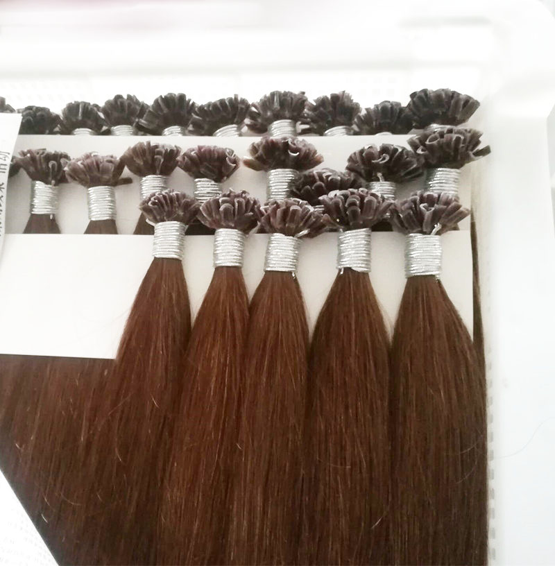 1226inch u tip european remy human hair extensions 100g pack 1g s 100s lot 4 color 613 nail russion hair