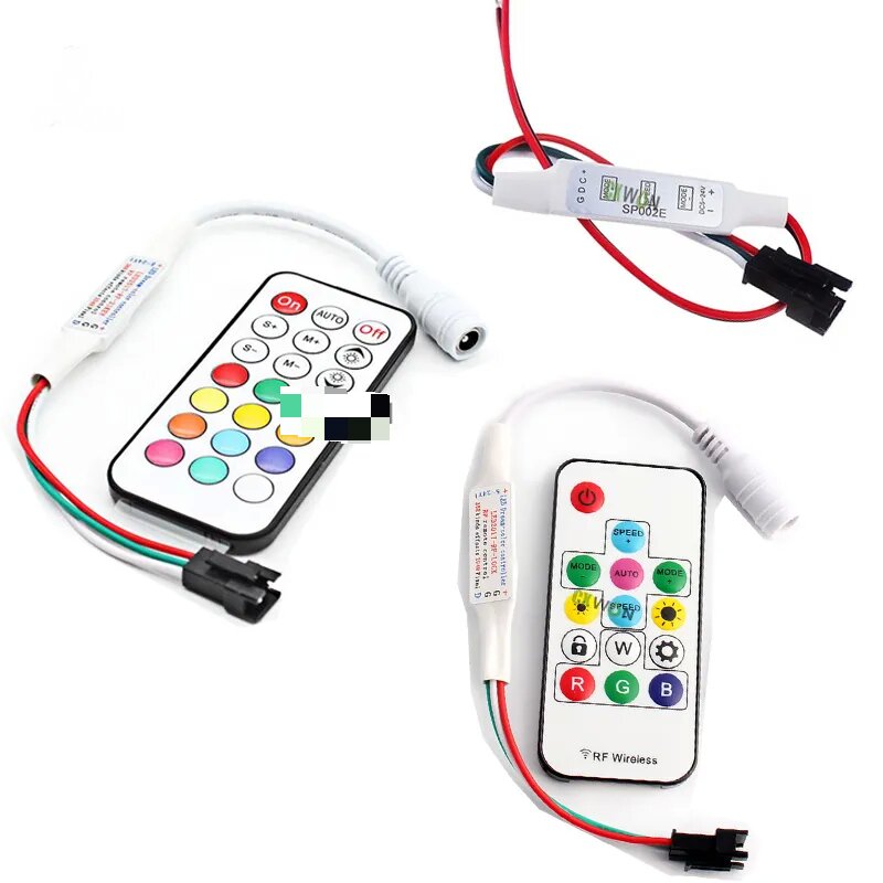 Magic RGB LED Controller 3Keys RF 14/17Keys LED Pixel Strip Light Controller For WS2811 WS2812B SK6812 UCS1903 LL