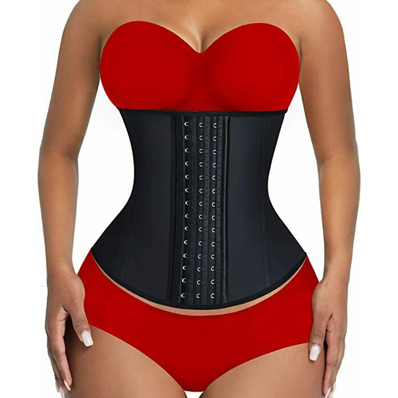 Waist Tummy Shaper Fajas Colombians Latex Waist Trainer Cincher Long Torso Body Shapewear Women Slimming Belly Sheath Girdles Shaper 9 Steel Bones 230