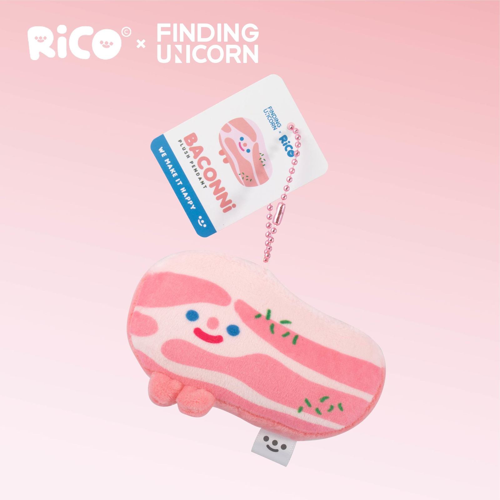 Plush Keychains F.UN RiCO BACONNI PLUSH PENDANT Birthday Gift Bag Pendant Gifts Car Ornament Car Key Chain 230922
