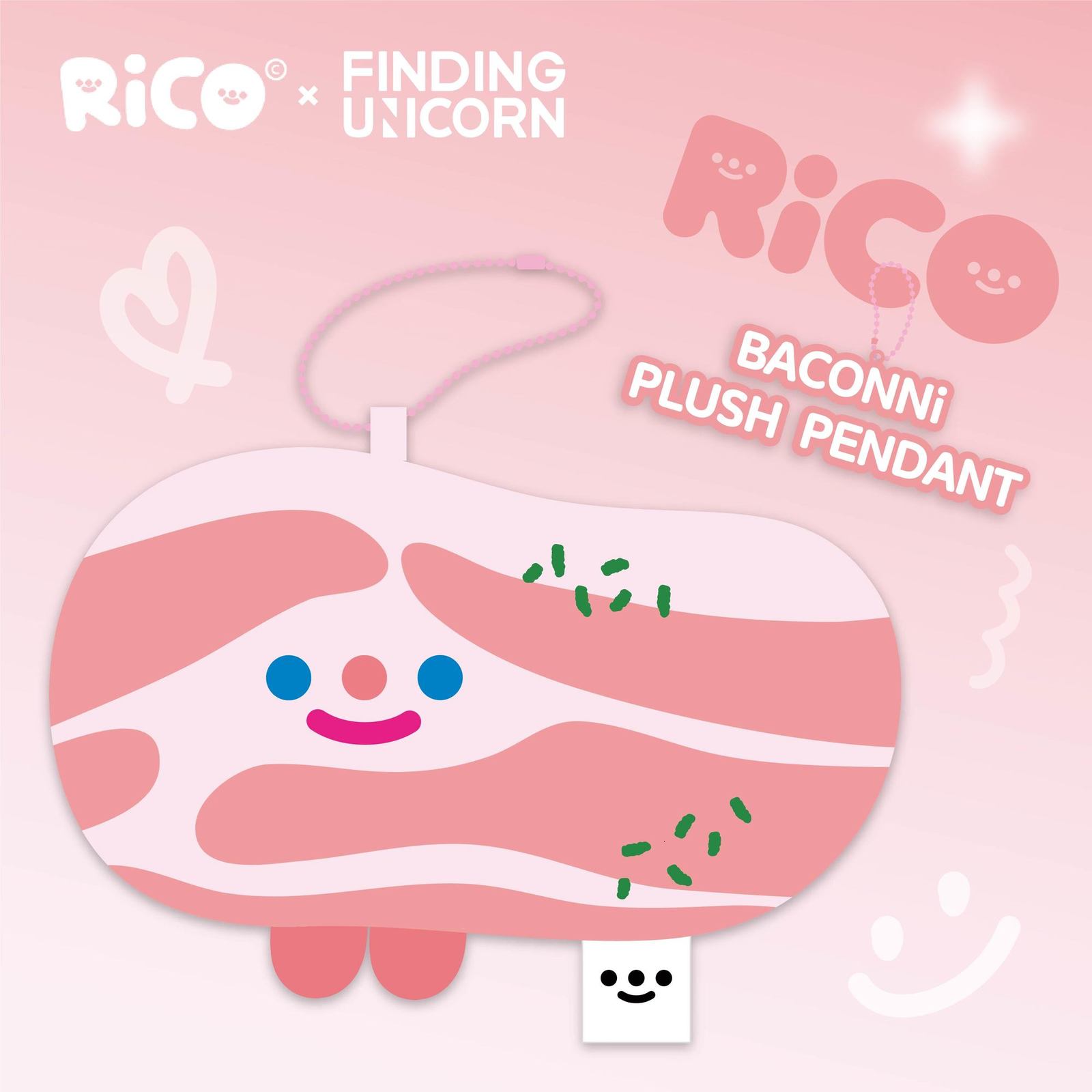 Plush Keychains F.UN RiCO BACONNI PLUSH PENDANT Birthday Gift Bag Pendant Gifts Car Ornament Car Key Chain 230922