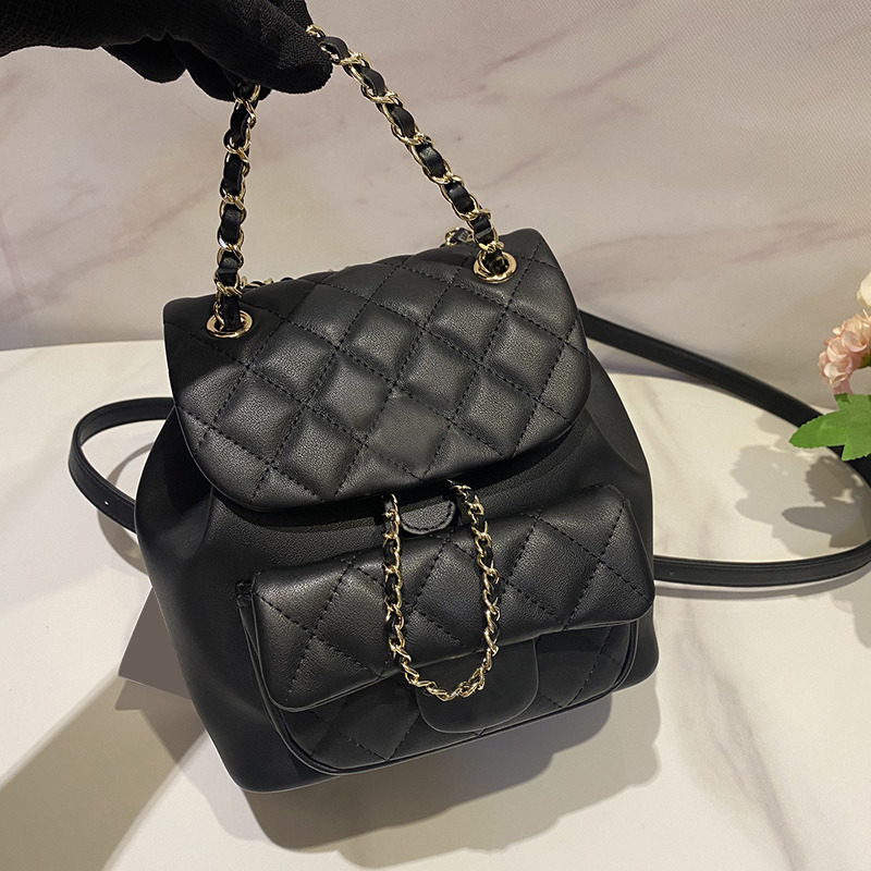 9A+ Fashion Large-capacity Backpack Tote Bag 22k Designer Quilted Lady Handbag Chain Shoulder Bag Causal Shopping Bag