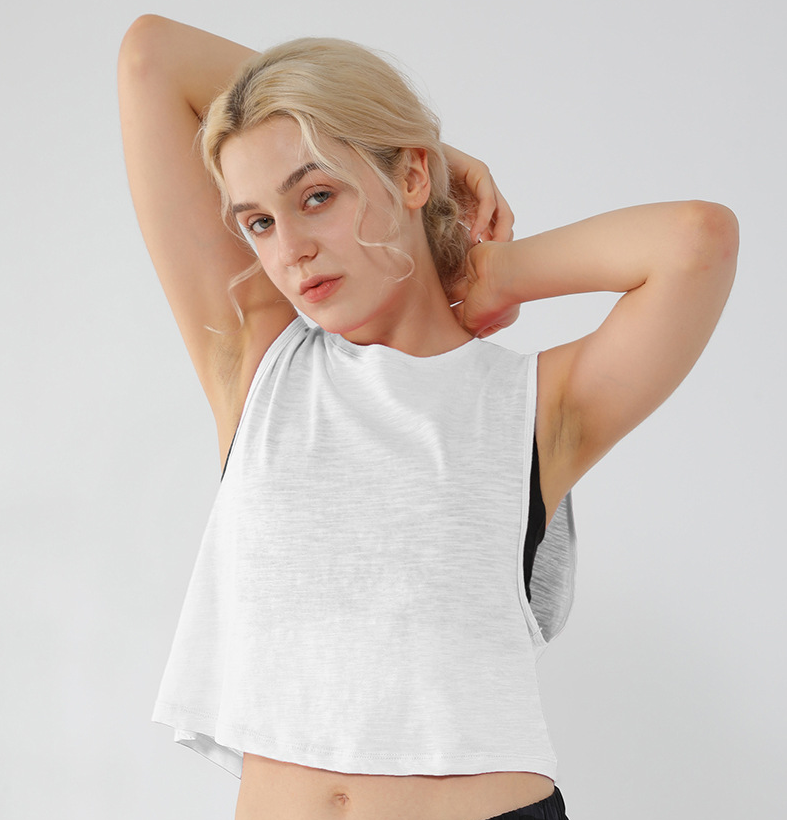 Uu- 737 Women Yoga Crop Tops Tank Fiess Sleeveless Vest High Elasticity Sport Tanks Shirts