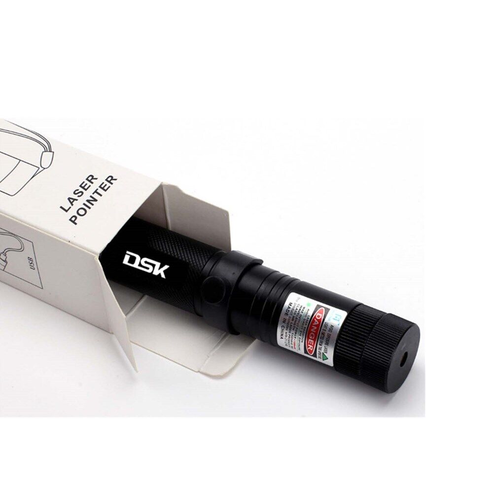1500Miles Green Laser Pointer Pen Star Beam 1 mW USB Charger Rechargeable Lazer