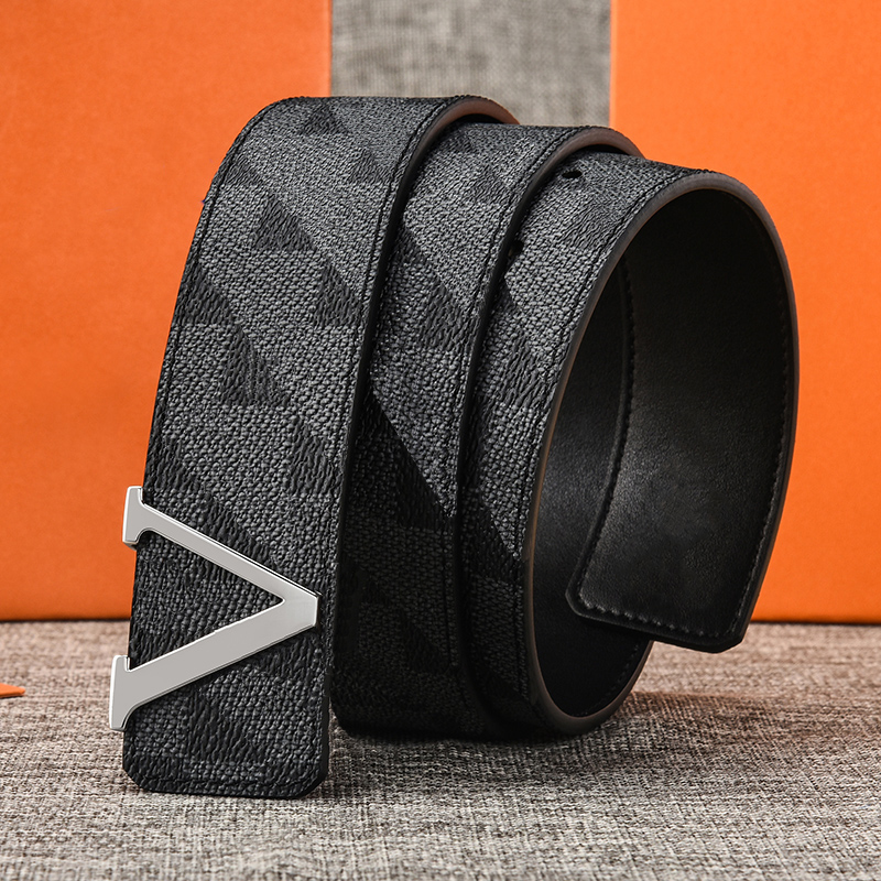 Belt Men designer belt womens mens Fashion casual business metal buckle leather belts cinturones de diseno mujeres width 3.8cm