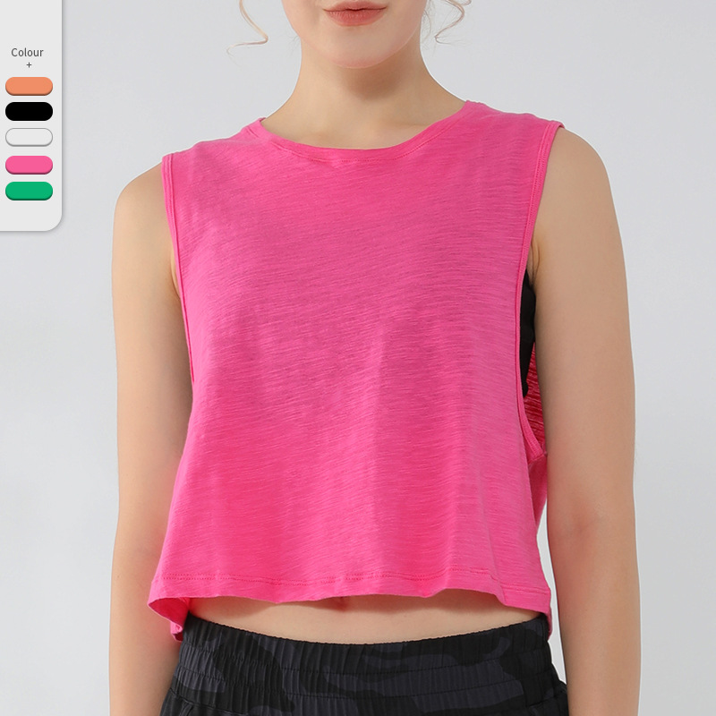 Uu- 737 Women Yoga Crop Tops Tank Fiess Sleeveless Vest High Elasticity Sport Tanks Shirts