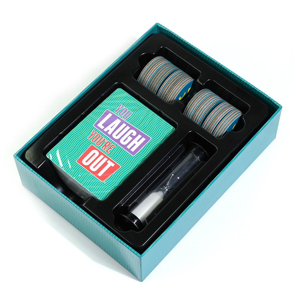 You Laugh You're Out Family Family Party Card game Where If You Laugh, You Lose. Great for Big Groups & Kids