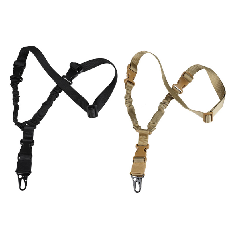 Shot Belt Hunting Accessories Tactical Gear Tactical Single Point Sling Shoulder Strap Rifle Rope Belt with Metal Buckle