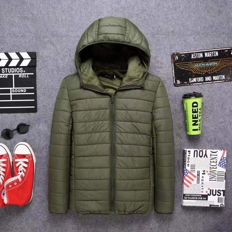 Mens Down Parkas lightweight down cotton hooded mens short youth leisure winter cottonpadded coat men 230922