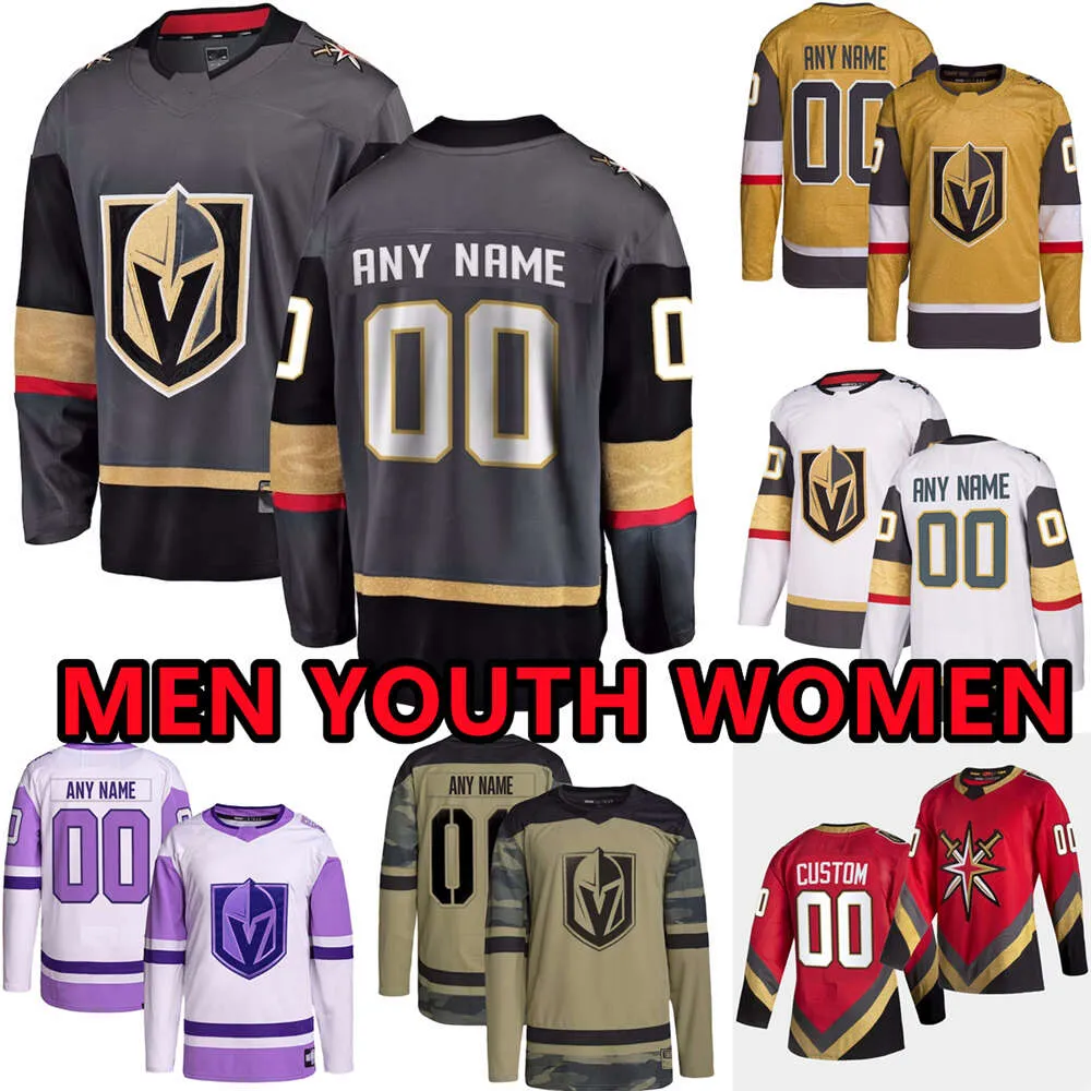 Custom Hockey Jerseys Vegas Golden''Knights''Mens 81 Christoffer Sedoff 19 Reilly Smith 20 Chandler Stephenson 27 Shea Theodore 36 Logan Thompson 2 Zach Whitecloud