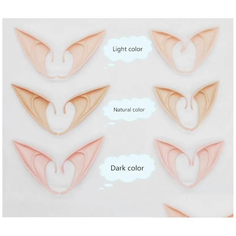 Party Mas Elf Ear Halloween Fairy Cosplay Accessores Vampire Mask For Latex Soft False 10Cm And 12Cm Sn961 Drop Delivery Home Garden Dhjng JJ