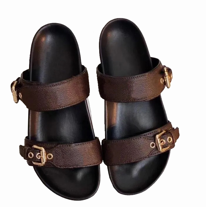 Designer shoes Women Men Slippers Luxury Sandals Brand summer flat shoes Sandals Real Leather Slide Casual Shoes Sneakers beach slippers with box free ship