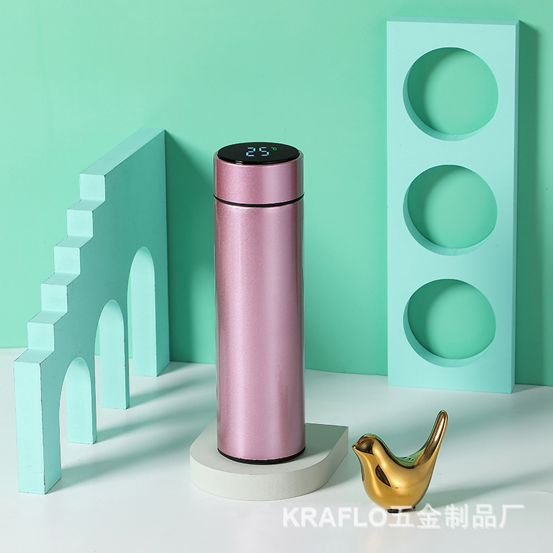 Touch display temperature 304 stainless steel water bottle car home smart Thermos Flask Portable Business Gift smart vacuum Cup
