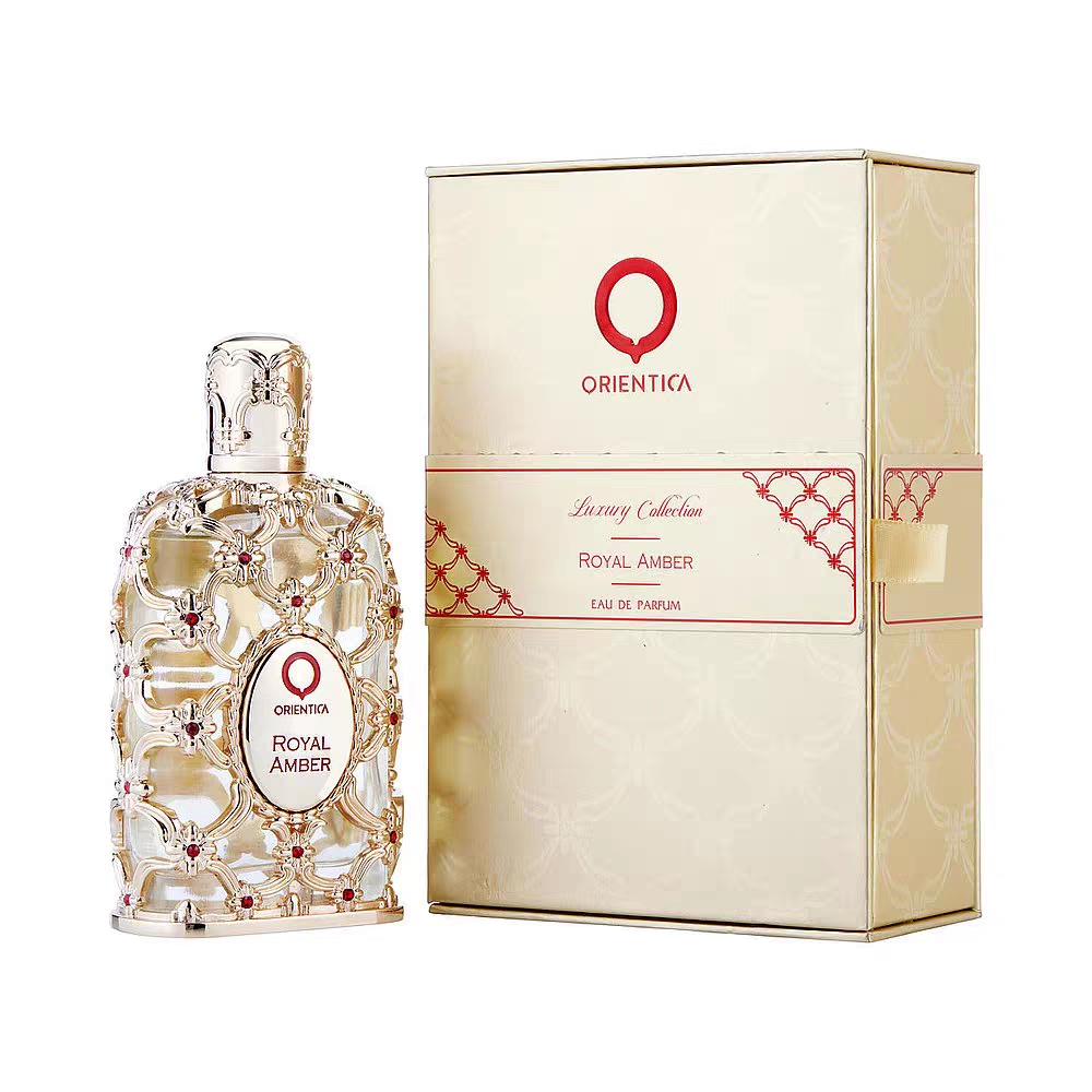 Orientica Perfume 80ml Royal Amber Rouge Oud Saffron Velvet Gold Fragrance Men Women Eau De Parfum Long Lasting Smell EDP Neutral Unisex Woody Perfumes Spray Cologne