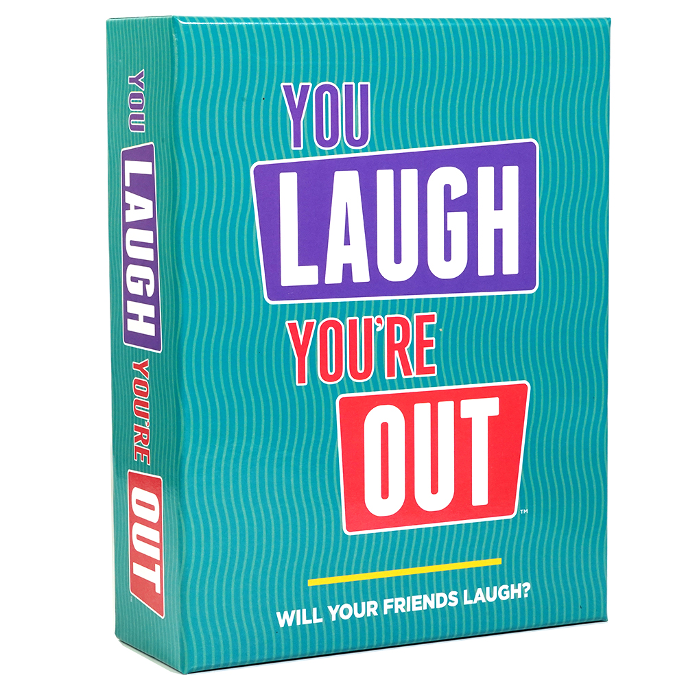 You Laugh You're Out Family Family Party Card game Where If You Laugh, You Lose. Great for Big Groups & Kids