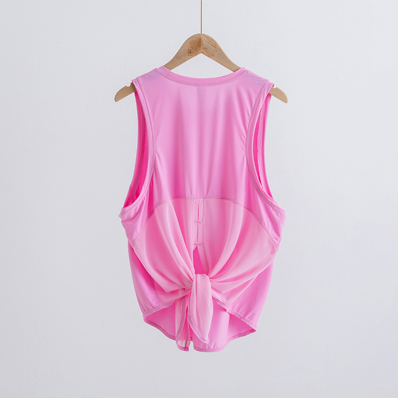 Uu-1222 Women Tank Shirts Yoga Running Sleeveless Sports Vest Breathable T-Shirt Fiess Tops