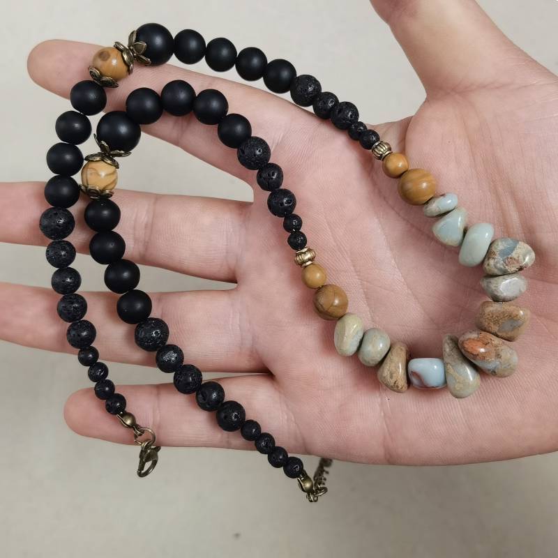Chokers turquoise necklace for men / bohemian necklace / Turquoise gemstone necklace / jewelery for men / cool necklace for men 230921