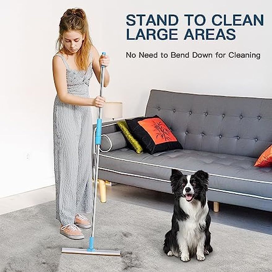 Other Cat Supplies Carpet Rake Pet Hair Remover Set Removal Tool Telescc Handle Rug for Dog 180 Rotation Shave 230921