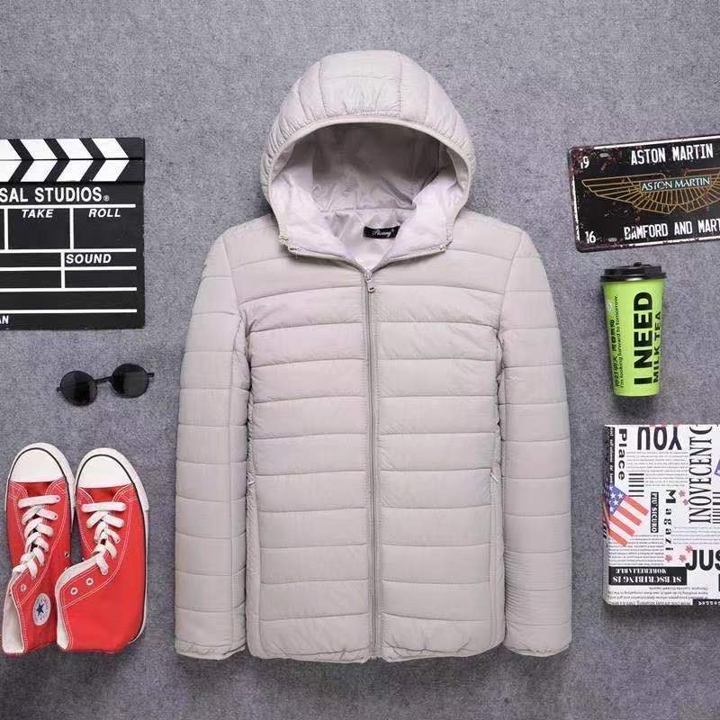 Mens Down Parkas lightweight down cotton hooded mens short youth leisure winter cottonpadded coat men 230922