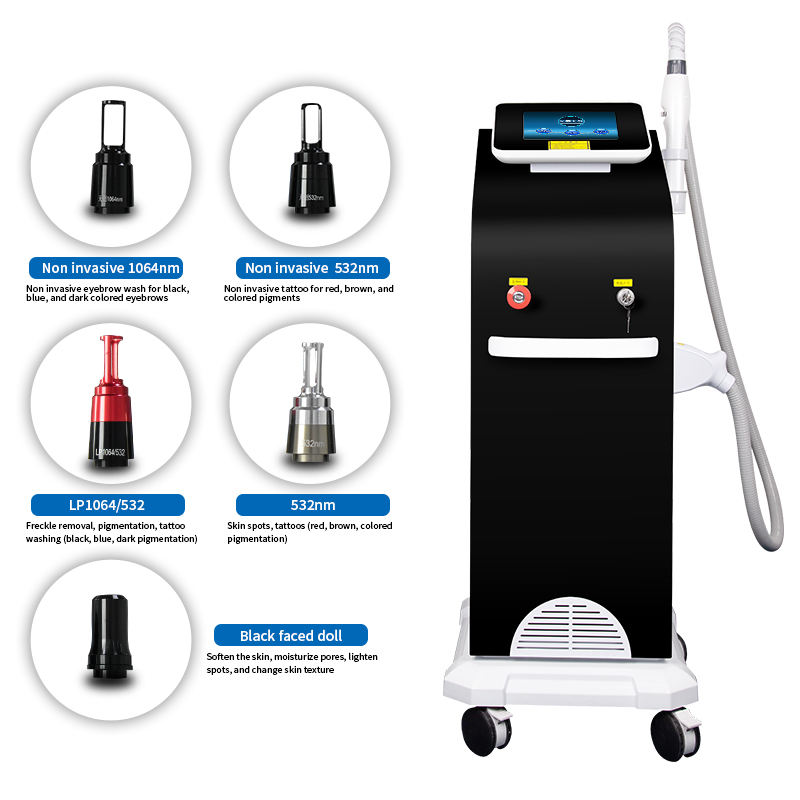 Hot Sell Picosecond Laser Beauty Equipment 755 1064 532nm Nd Yag Laser Permanent Tattoo Pigment Eyebrow Removal Machine